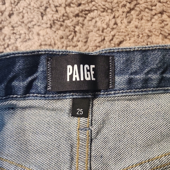 PAIGE Blue Straight Leg Jeans Classic Style - Picture 2 of 8